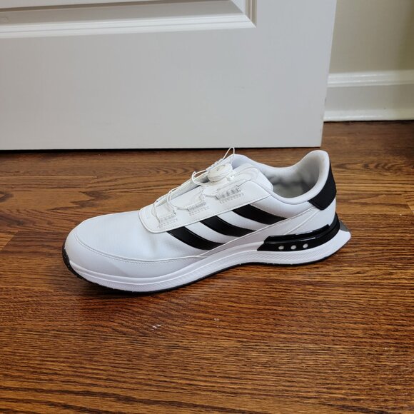 adidas S2G BOA 24 Men's Golf Shoes, IF0286, White w Black, New in Box, US 13 - Picture 8 of 15